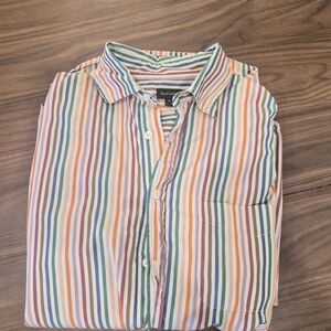 Multicolor Striped Men's Shirt